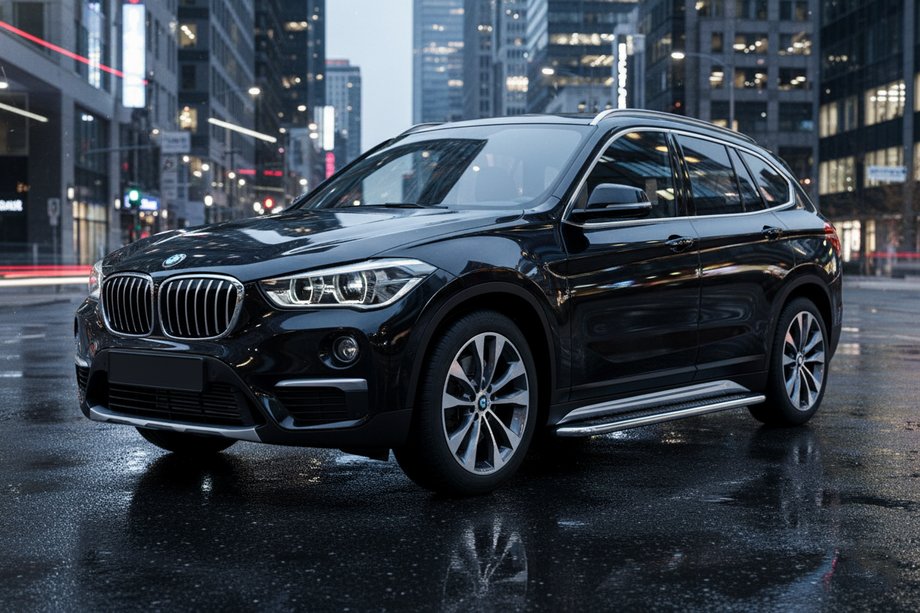 BMW X1 F48 2015-2022 гг. Боковые Подножки Maydos V2 (2 шт., Алюминий) Фото 1