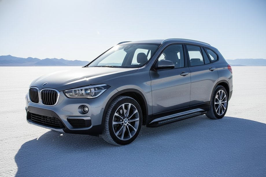 BMW X1 F48 2015-2022 гг. Боковые Подножки Vision New Black (2 шт., Алюминий) Фото 1
