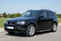 BMW X3 E83 2003-2010 гг. Боковые Подножки Bosphore Grey (2 шт., Алюминий) фото 1