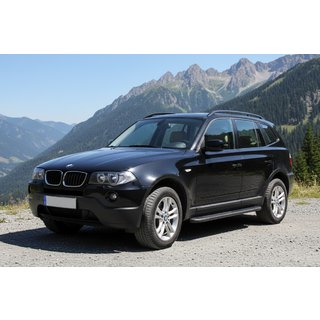 Боковые Подножки Bosphore Black (2 шт., Алюминий) BMW X3 E83 2003-2010 гг. фото 2
