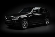 BMW X3 E83 2003-2010 гг. Боковые Подножки Allmond Black (2 шт., Алюминий) фото 1