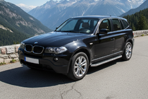 BMW X3 E83 2003-2010 гг. Боковые Подножки Tayga Grey (2 шт., Алюминий) фото 1