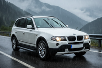 BMW X3 E83 2003-2010 гг. Боковые Подножки Vision New Black (2 шт., Алюминий) фото 1