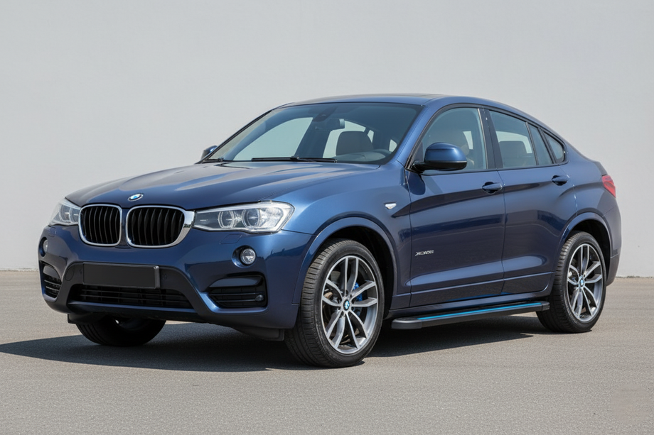 BMW X4 F26 2014-2018 гг. Боковые Подножки Maya Blue (2 шт., Алюминий) Image