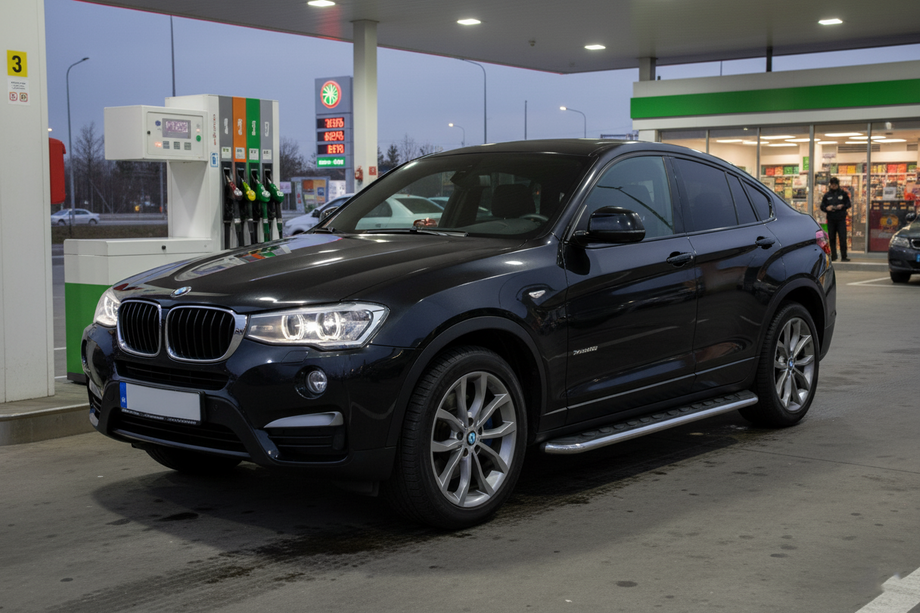 BMW X4 F26 2014-2018 гг. Боковые Подножки Maydos V1 (2 шт., Алюминий) Image