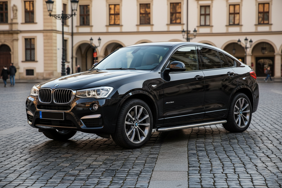 BMW X4 F26 2014-2018 гг. Боковые Подножки Maydos V2 (2 шт., Алюминий) Image