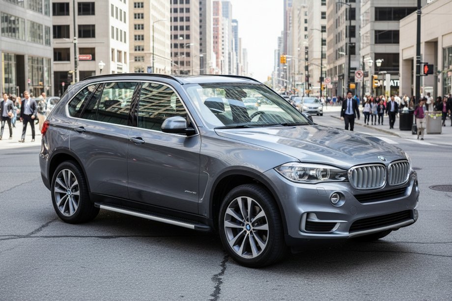 BMW X5 F15 2013-2018 гг. Боковые Подножки Maya V1 (2 шт., Алюминий) Фото 1