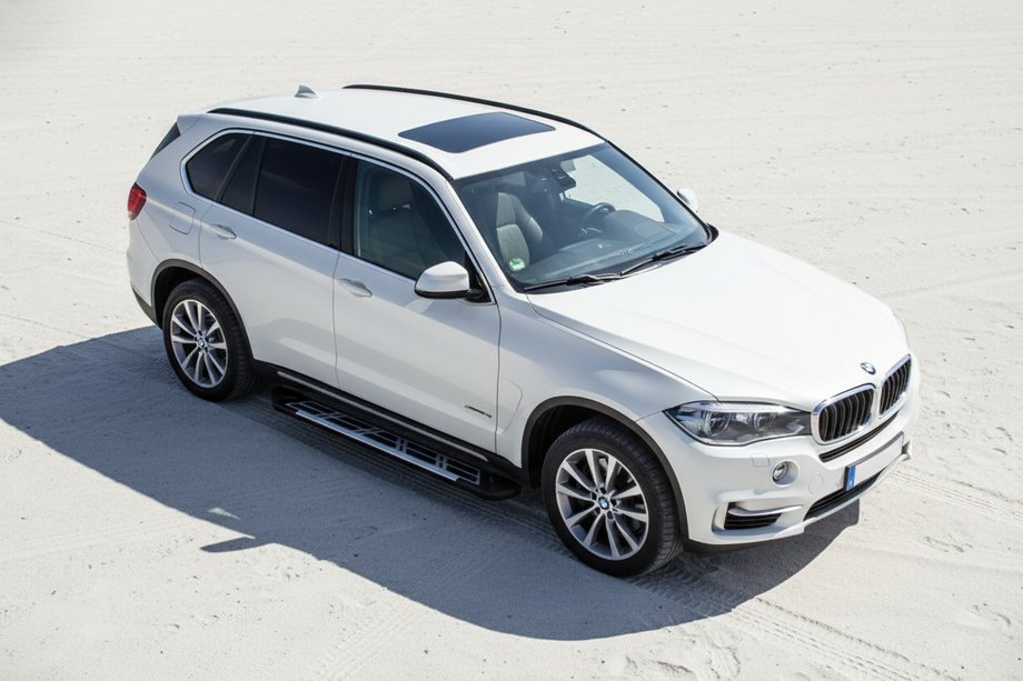 BMW X5 F15 2013-2018 гг. Боковые Подножки Sunrise (2 шт., Алюминий) Фото 1