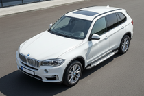 BMW X5 F15 2013-2018 гг. Боковые Подножки Vision New Grey (2 шт., Алюминий) фото 1