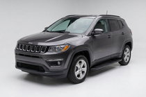 Jeep Compass 2016- гг. Боковые Подножки Bosphore Black (2 шт., Алюминий) фото 1