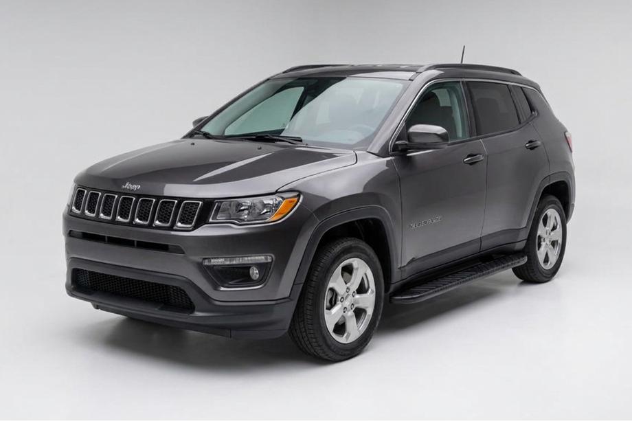 Jeep Compass 2016- гг. Боковые Подножки Bosphore Black (2 шт., Алюминий) Image