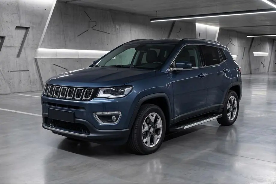 Jeep Compass 2016- гг. Боковые Подножки RedLine (2 шт., Алюминий) Image