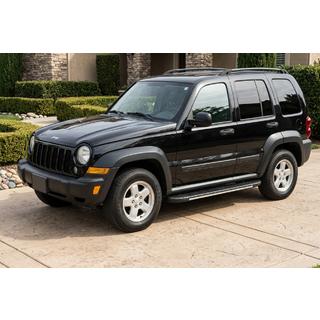 Боковые Подножки Boshpore Grey (2 шт., Алюминий) Jeep Cherokee/Liberty 2002-2007 гг. фото 1