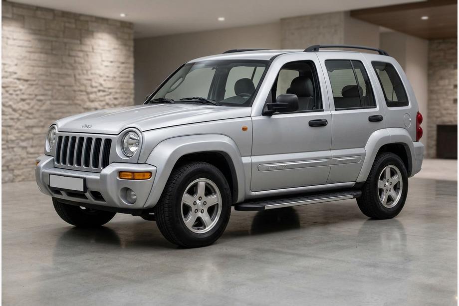 Jeep Cherokee/Liberty 2002-2007 гг. Боковые Подножки Duru (2 шт., Алюминий) Фото 1
