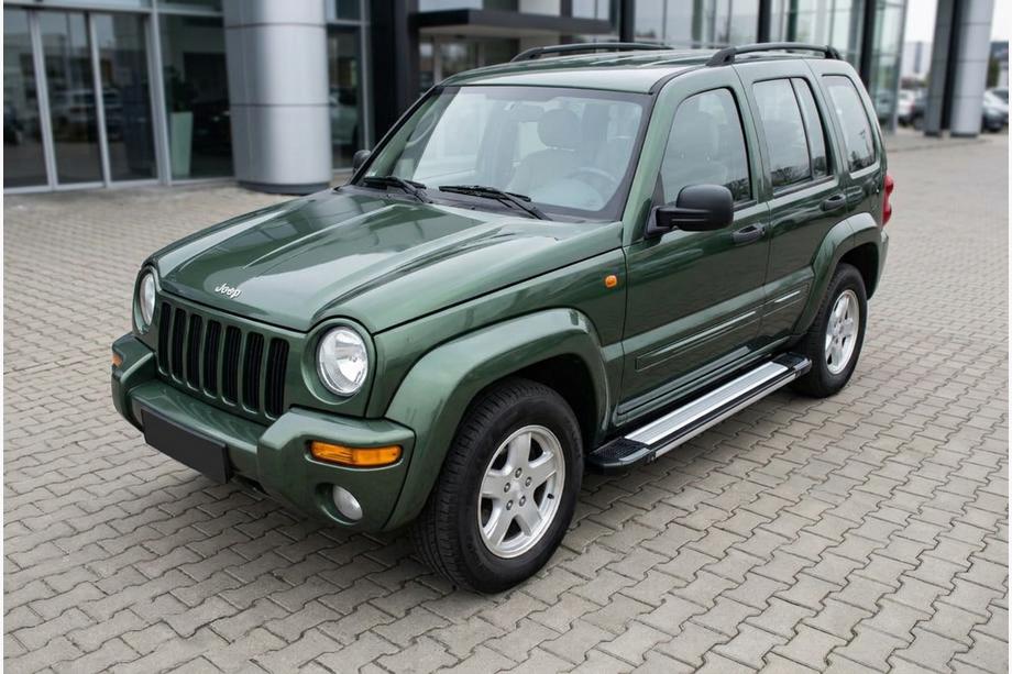 Jeep Cherokee/Liberty 2002-2007 гг. Боковые Подножки Rainbow (2 шт., Алюминий) Фото 1