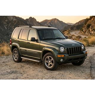 Боковые Подножки BlackLine (2 шт., Алюминий) Jeep Cherokee/Liberty 2002-2007 гг. фото 1