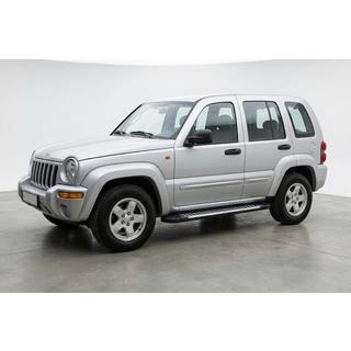 Боковые Подножки Line (2 шт., Алюминий) Jeep Cherokee/Liberty 2002-2007 гг. фото 1