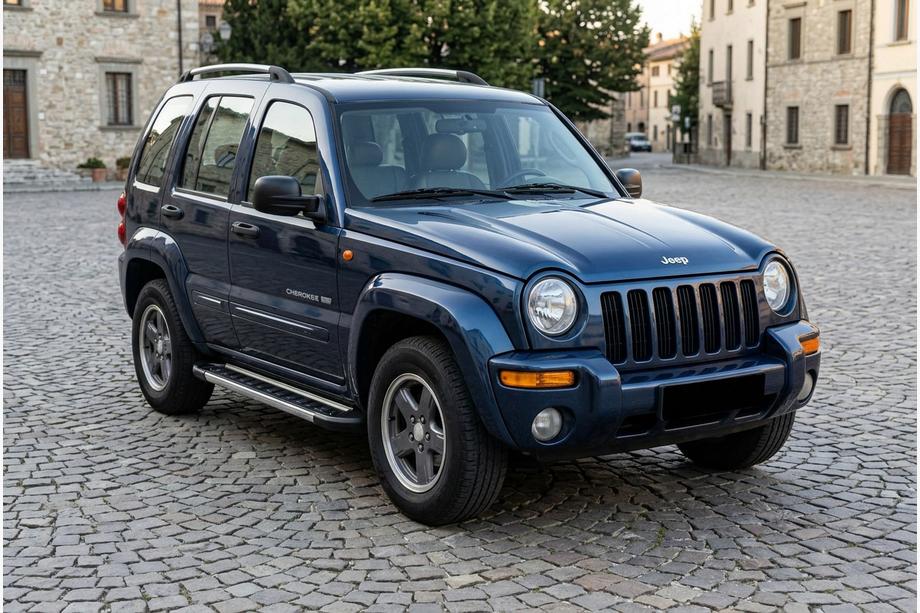 Jeep Cherokee/Liberty 2002-2007 гг. Боковые Подножки RedLine (2 шт., Алюминий) Фото 1