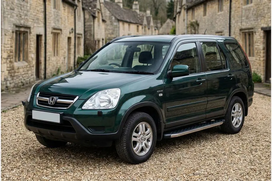 Honda CRV 2001-2006 гг. Боковые Подножки BlackLine (2 шт., Алюминий) Image