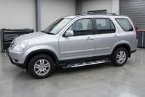 Honda CRV 2001-2006 гг. Боковые Подножки Sunrise (2 шт., Алюминий) фото 1