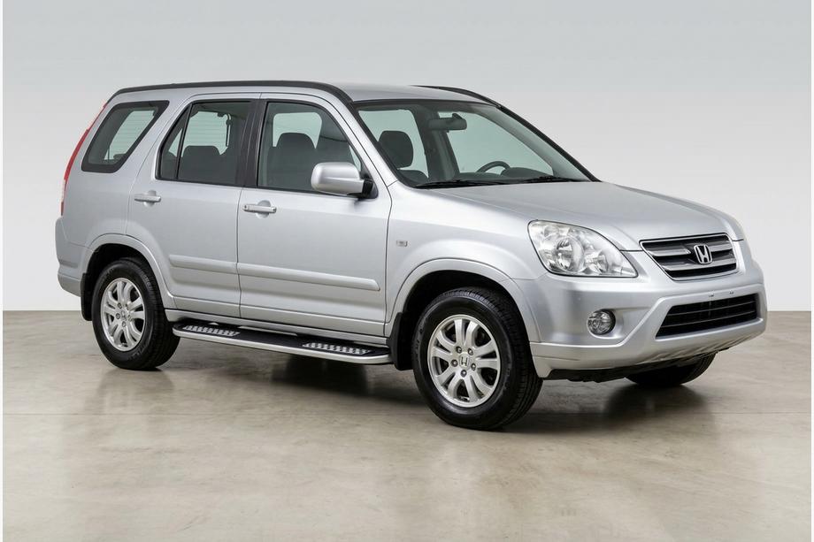 Honda CRV 2001-2006 гг. Боковые Подножки Tayga V2 (2 шт., Алюминий) Фото 1
