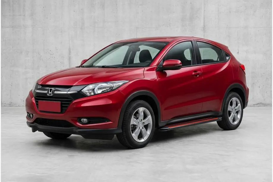Honda HR-V 2014-2021 гг. Боковые Подножки Maya Red (2 шт., Алюминий) Image