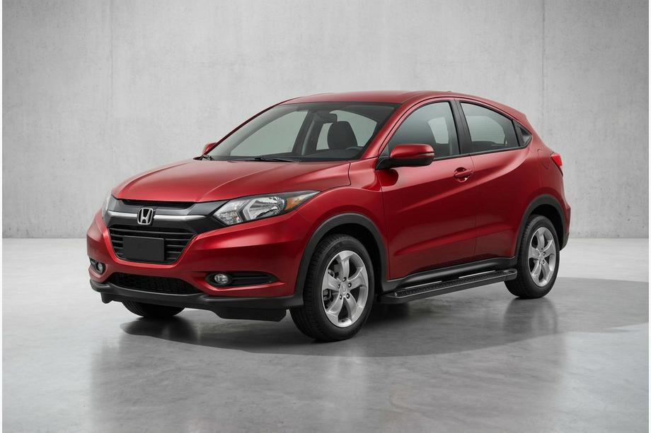 Honda HR-V 2014-2021 гг. Боковые Подножки Allmond Black (2 шт., Алюминий) Фото 1