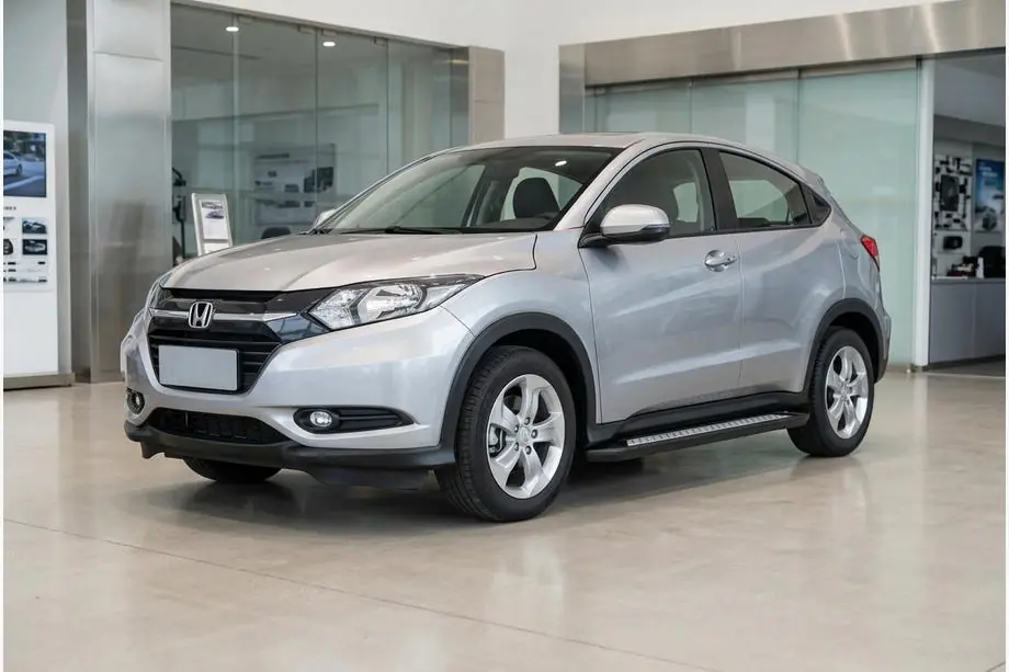 Honda HR-V 2014-2021 гг. Боковые Подножки Vision New Black (2 шт., Алюминий) Фото 1
