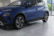 Hyundai Bayon 2021- гг. Боковые Подножки RedLine (2 шт., Алюминий) фото 1