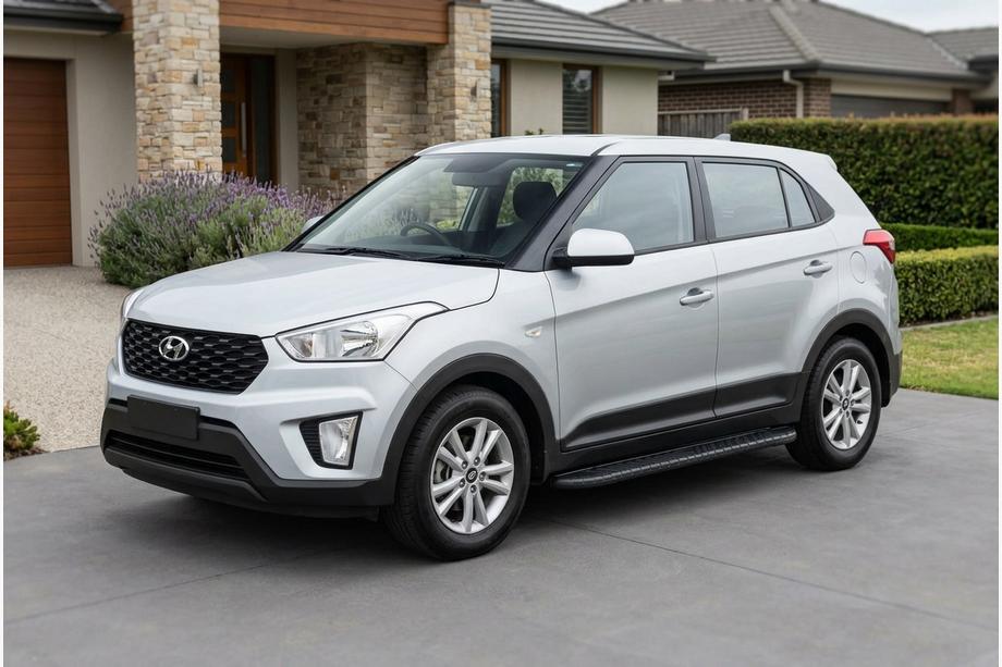 Hyundai Creta 2014-2020 гг. Боковые Подножки Bosphore Black (2 шт., Алюминий) Фото 1