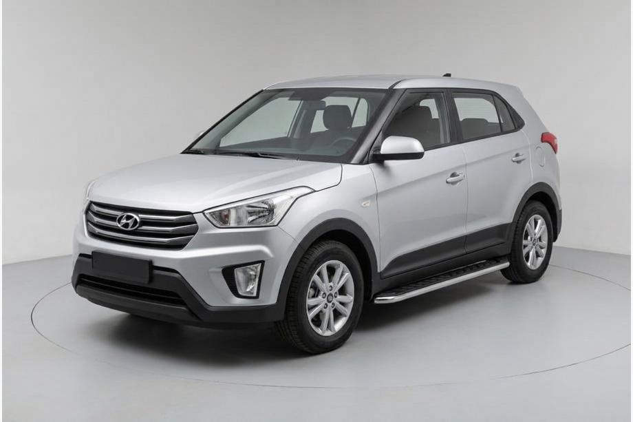 Hyundai Creta 2014-2020 гг. Боковые Подножки Maydos V1 (2 шт., Алюминий) Фото 1