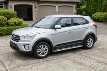 Hyundai Creta 2014-2020 гг. Боковые Подножки Maydos V2 (2 шт., Алюминий) фото 1