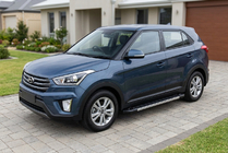 Hyundai Creta 2014-2020 гг. Боковые Подножки RedLine (2 шт., Алюминий) фото 1