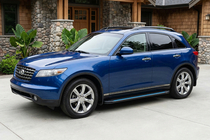 Infiniti FX 2003-2008 гг. Боковые Подножки Maya Blue (2 шт., Алюминий) фото 1