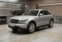 Infiniti FX 2003-2008 гг. Боковые Подножки RedLine (2 шт., Алюминий) фото 1