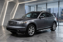Infiniti FX 2003-2008 гг. Боковые Подножки Sunrise (2 шт., Алюминий) фото 1