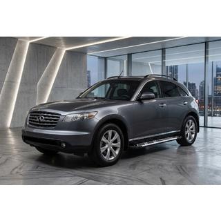 Боковые Подножки Sunrise (2 шт., Алюминий) Infiniti FX 2003-2008 гг. фото 1