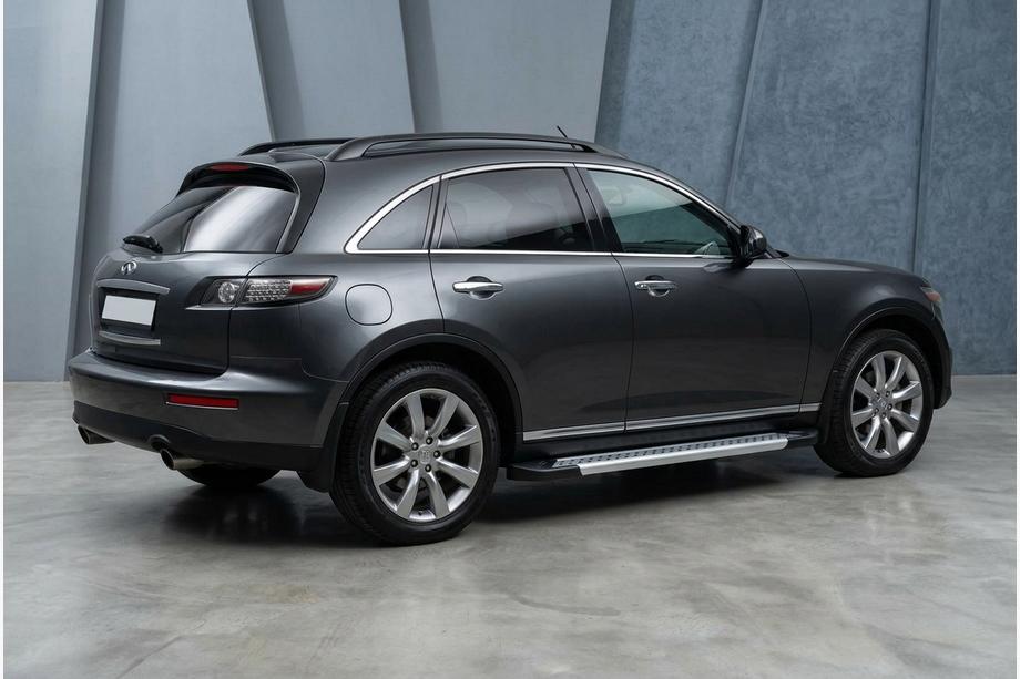 Infiniti FX 2003-2008 гг. Боковые Подножки Vision New Grey (2 шт., Алюминий) Фото 1