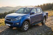 Isuzu D-Max 2011-2019 гг. Боковые Подножки Maya Blue (2 шт., Алюминий) фото 1
