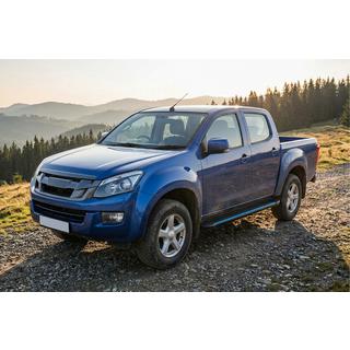 Боковые Подножки Maya Blue (2 шт., Алюминий) Isuzu D-Max 2011-2019 гг. фото 1