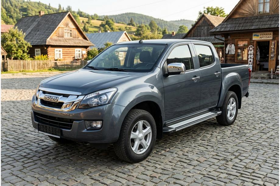 Isuzu D-Max 2011-2019 гг. Боковые Подножки Rainbow (2 шт., Алюминий) Image
