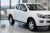 Isuzu D-Max 2011-2019 гг. Боковые Подножки Line (2 шт., Алюминий) фото 1