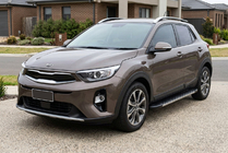 Kia Stonic 2017- гг. Боковые Подножки Duru (2 шт., Алюминий) фото 1