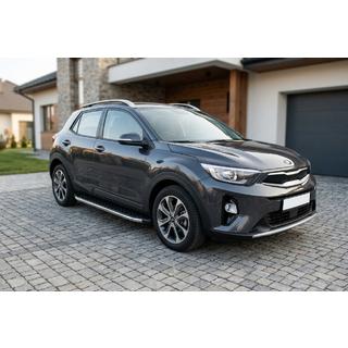 Боковые Подножки BlackLine (2 шт., Алюминий) Kia Stonic 2017- гг. фото 1