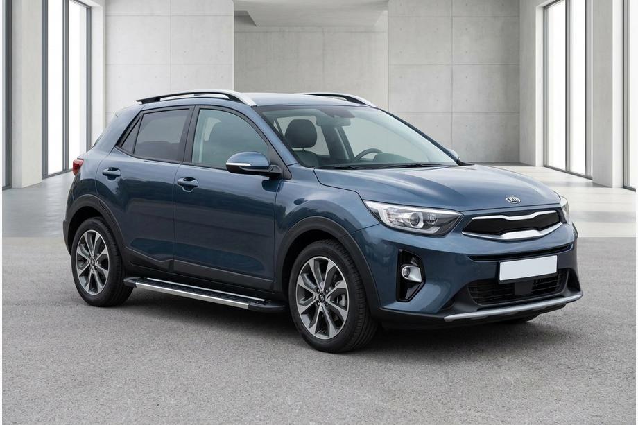 Kia Stonic 2017- гг. Боковые Подножки RedLine (2 шт., Алюминий) Image