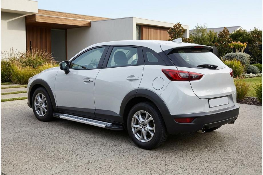 Mazda CX-3 2015- гг. Боковые Подножки Vision New Grey (2 шт., Алюминий) Фото 1