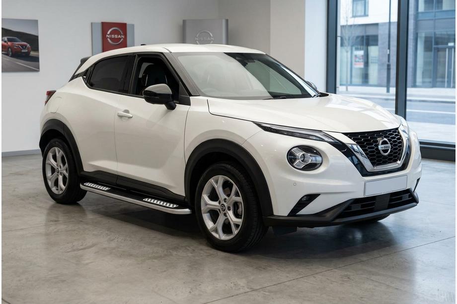 Nissan Juke 2020- гг. Боковые Подножки Tayga V2 (2 шт., Алюминий) Фото 1