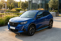 Peugeot 2008 2019- гг. Боковые Подножки Maya Blue (2 шт., Алюминий) фото 1