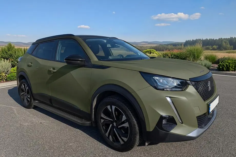Peugeot 2008 2019- гг. Боковые Подножки Allmond Black (2 шт., Алюминий) Фото 1