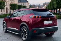 Peugeot 2008 2019- гг. Боковые Подножки Fullmond (2 шт., Алюминий) фото 1